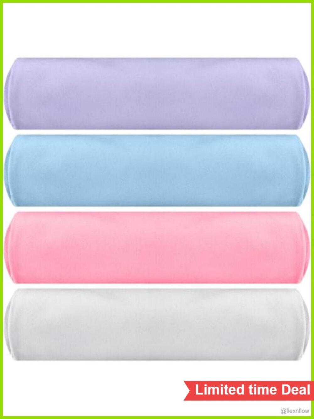 4 Pack Microfiber Non-Slip Hot Yoga Towels 72x24 Inch Gym Towel Set